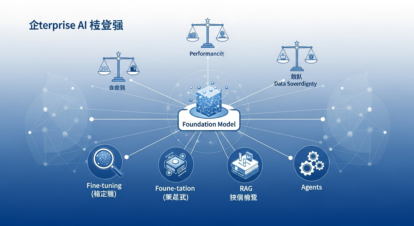企業級基礎模型策略部署:從微調、RAG到Agents,權衡成本、效能與數據主權的智慧選擇
